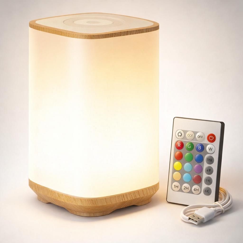 Auxmir Lampe de Chevet Tactile, Veilleuse Bébé LED avec 256 Couleurs RVB Réglables, Lampe de Nuit avec Minuteur, Rechargeable USB 4000mAh pour Enfant, Crée Ambiance, Chambre Salon Camping