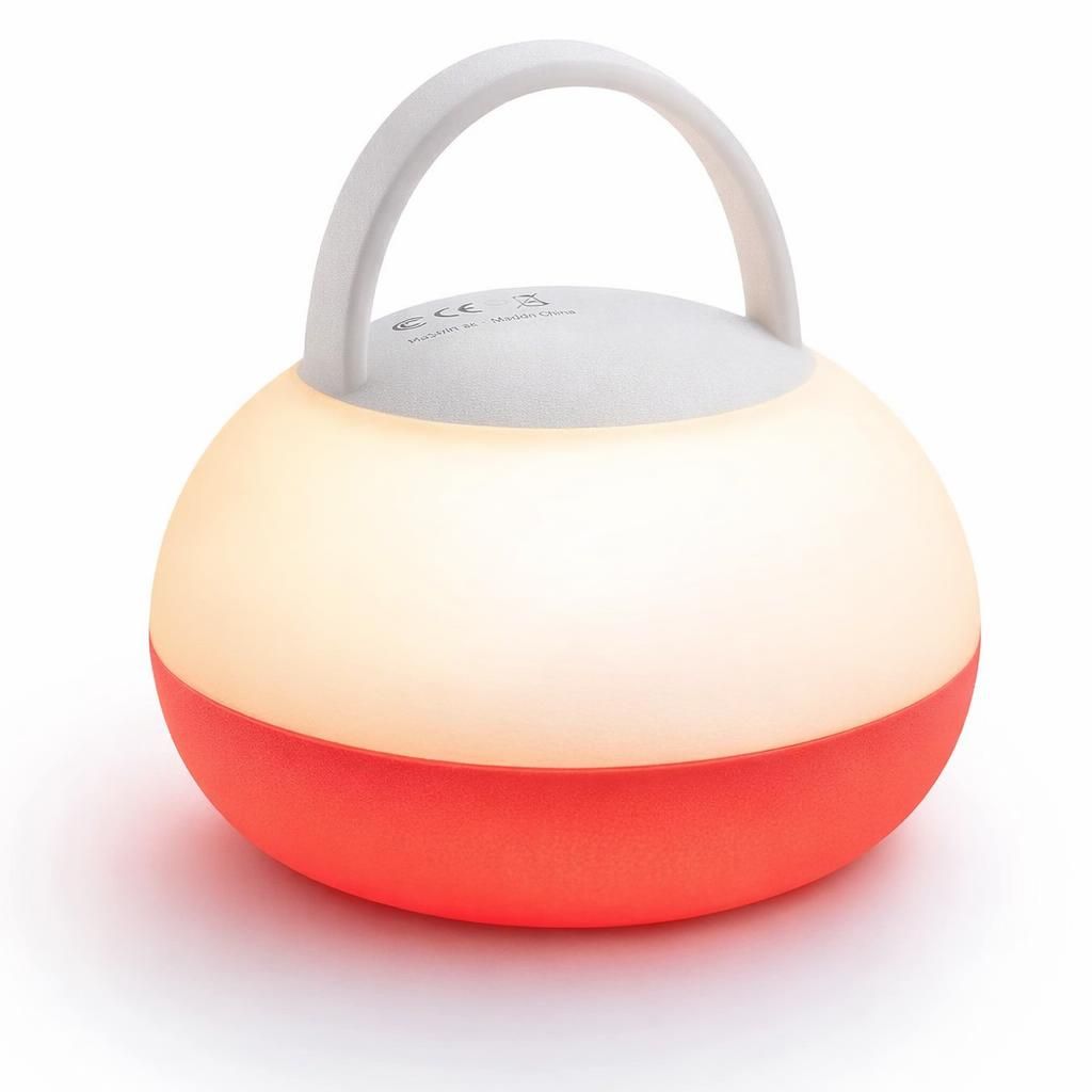 Veilleuse portable pour bébé, veilleuse portable pour aide au sommeil, silicone sans BPA pour nouveau-né, lampe LED rouge rechargeable
