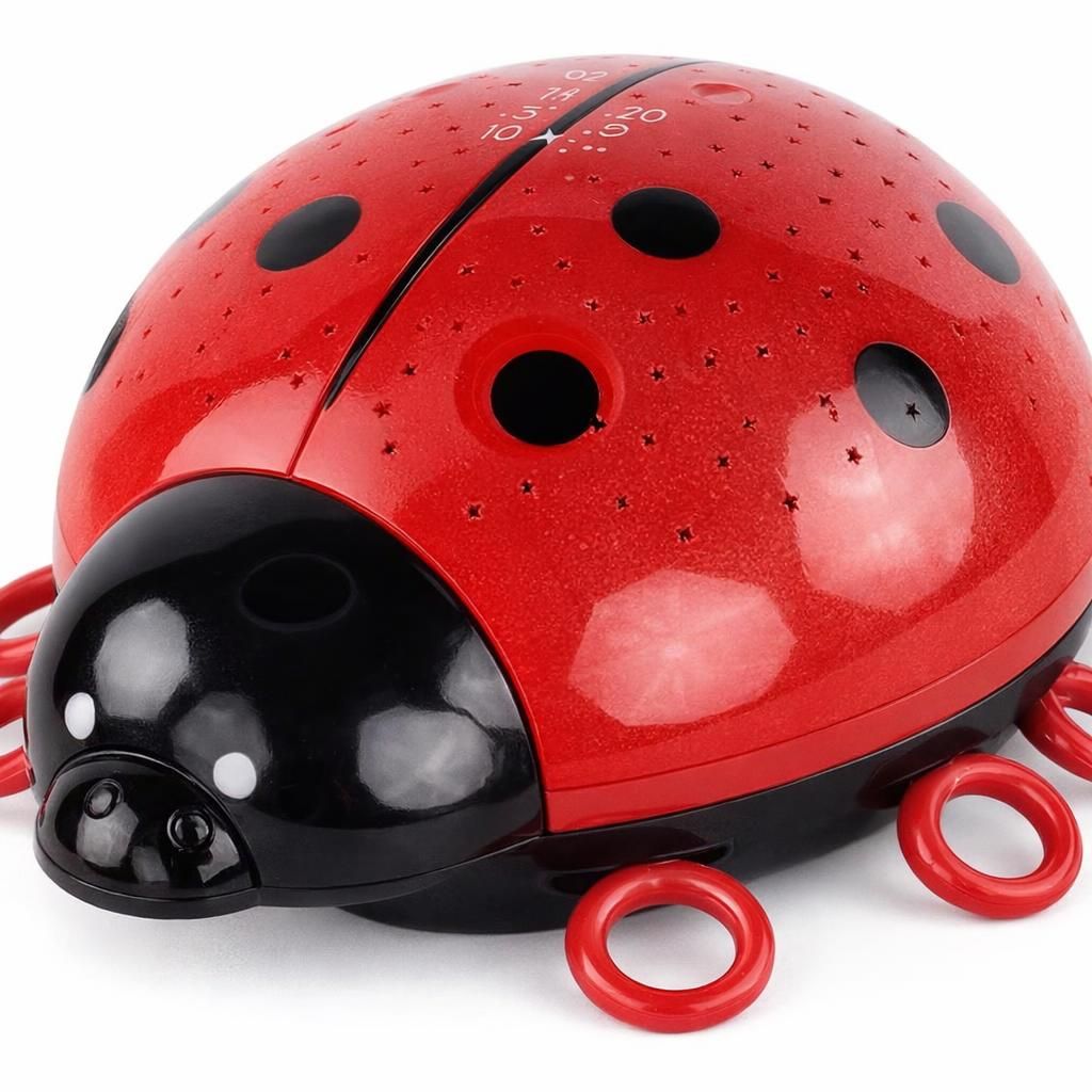 ANSMANN Projecteur ciel étoilé en forme de coccinelle (1 pce) – Veilleuse lumineuse pour aider les enfants à s'endormir – Veilleuse bébé avec jeu de lumière
