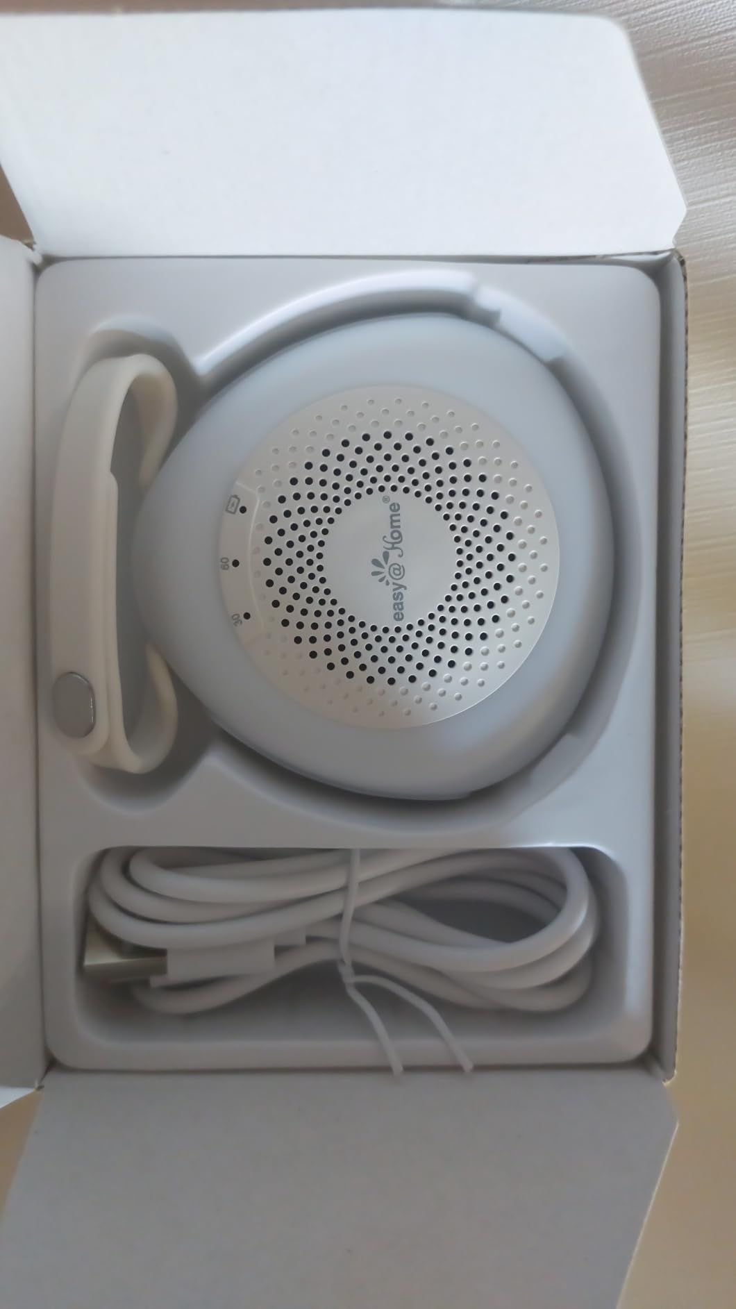 Easy@Home Machine à bruit blanc portable avec 30 sons relaxants, minuterie automatique et lumière de nuit | Idéal pour les bébés et les adultes, générateur de bruit blanc pour dormir et se détendre