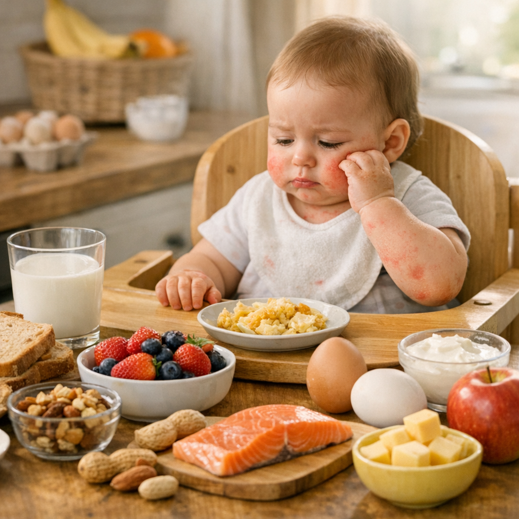Allergie alimentaire de bébé : quels aliments sont le plus souvent concernés ?