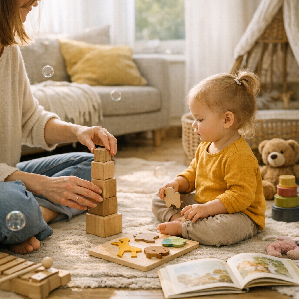 Quelles activités faire avec un bébé de 15 mois sans surstimuler&nbsp;?