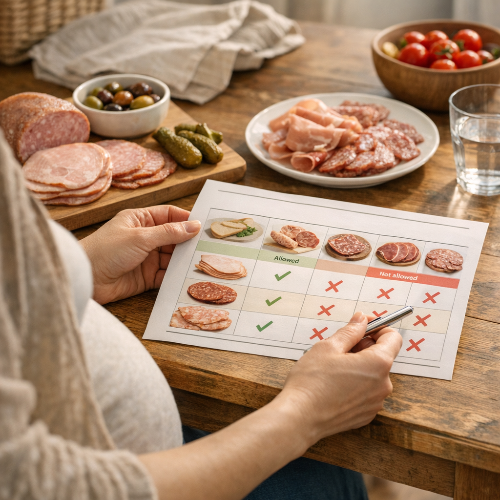 Quelles charcuteries sont autorisées pendant la grossesse ? Le tableau pratique