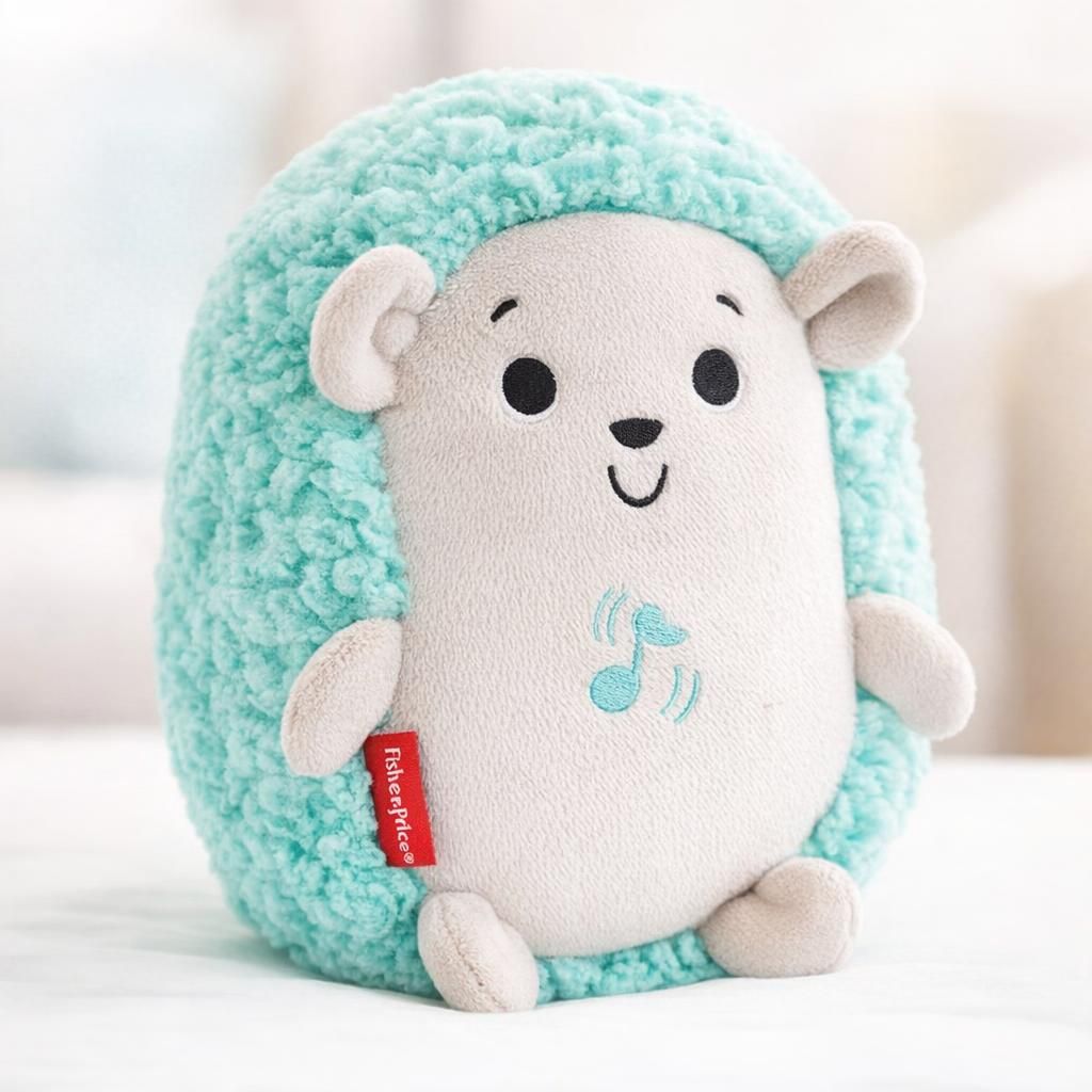 Fisher-Price Mon Hérisson Dodo Peluche Veilleuse pour Bébé avec Vibrations Apaisantes/Musiques/Sons, Dès la Naissance FXC58 Multicolore
