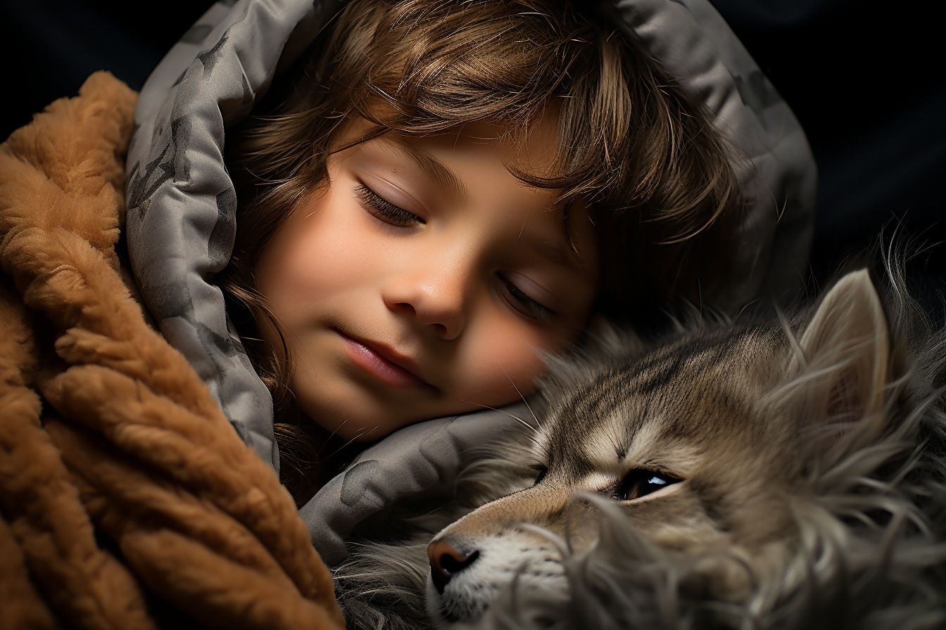 Pourquoi ne pas offrir à votre enfant un magnifique animal qui lui servira de couverture ?