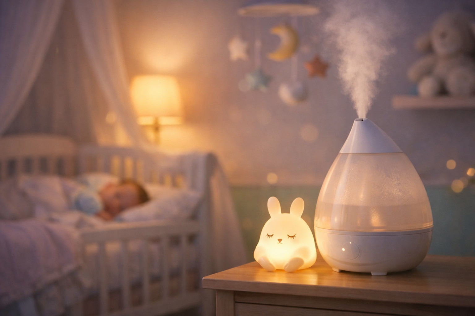 Humidificateur chambre bébé : utile ou pas pour mieux dormir ?