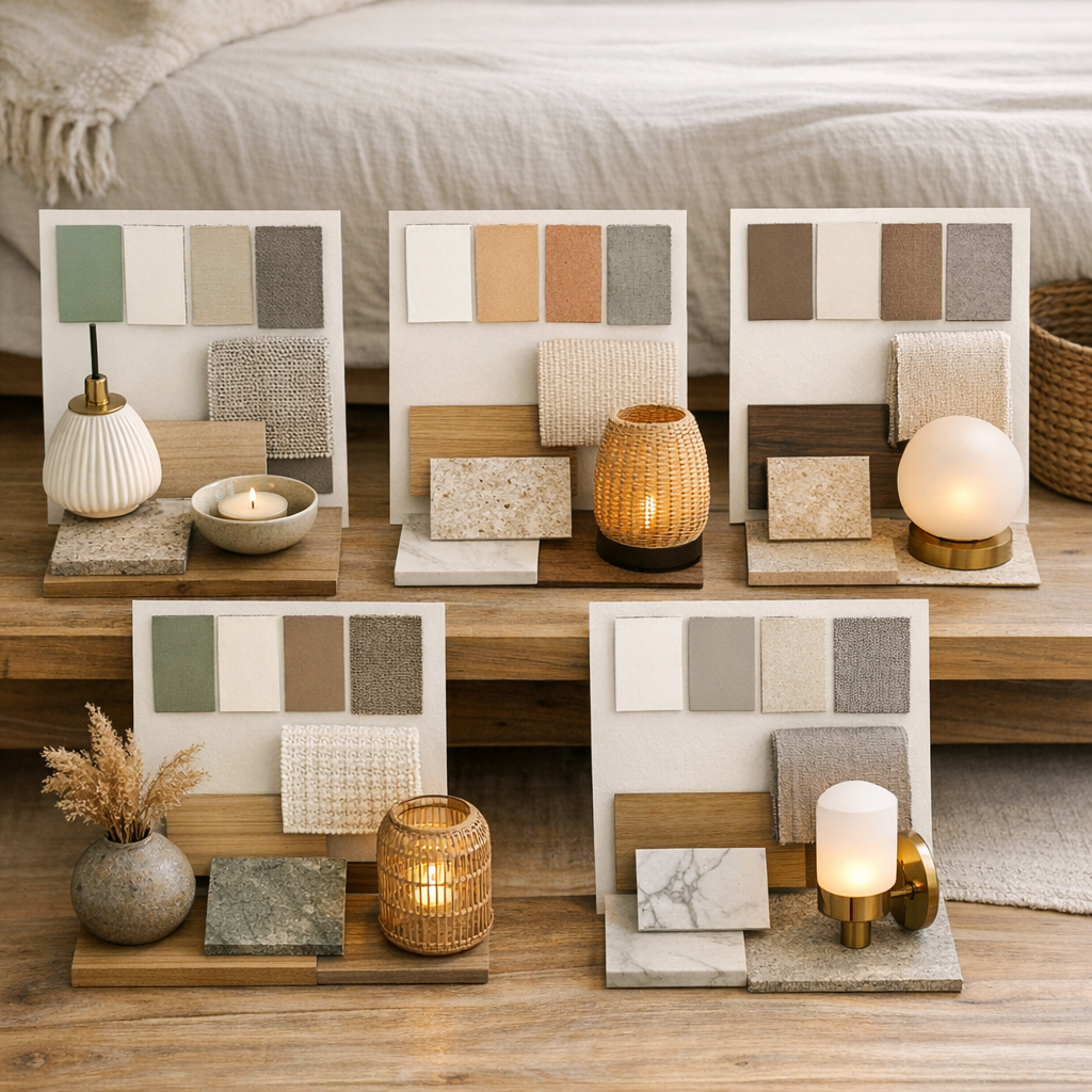 5 palettes prêtes à appliquer&nbsp;: couleur, matériaux et luminaires