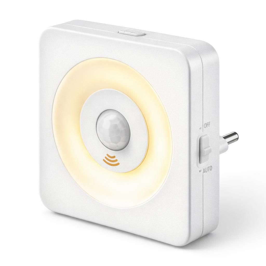 2PCS Veilleuse Prise Électrique avec Détecteur de Mouvement,Veilleuse Prise 3 Modes: Détection/Permanent/Éteint. Minuterie et Intensité Réglable .Parfait pour Chambre, Salon, Salle de Bain