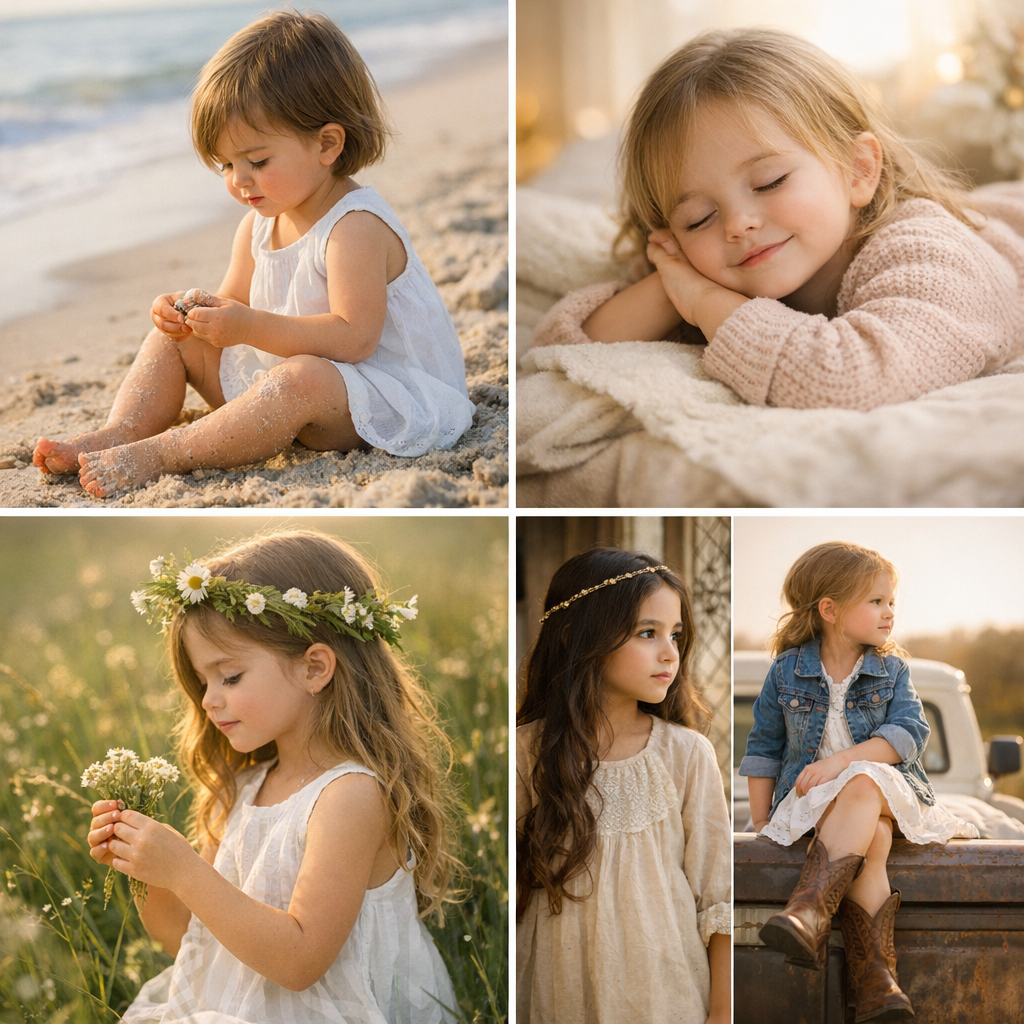 Prénoms fille rares par style : courts, doux, nature, arabes ou américains