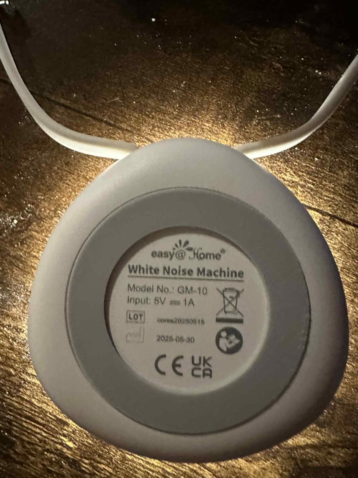 Easy@Home Machine à bruit blanc portable avec 30 sons relaxants, minuterie automatique et lumière de nuit | Idéal pour les bébés et les adultes, générateur de bruit blanc pour dormir et se détendre