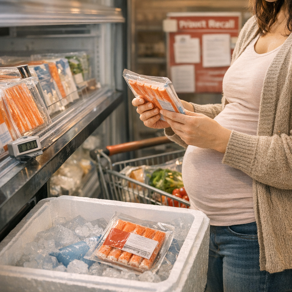 Quel surimi choisir enceinte : emballage, chaîne du froid et rappels produit
