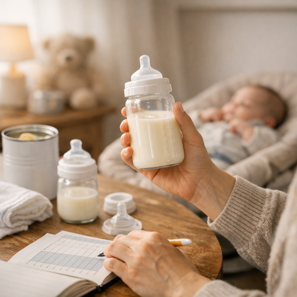 Quand augmenter la quantité de lait dans un biberon ?
