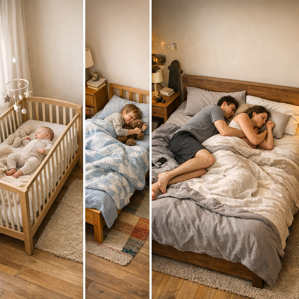 Quelle taille de lit selon l’âge : bébé, enfant, ado et adulte