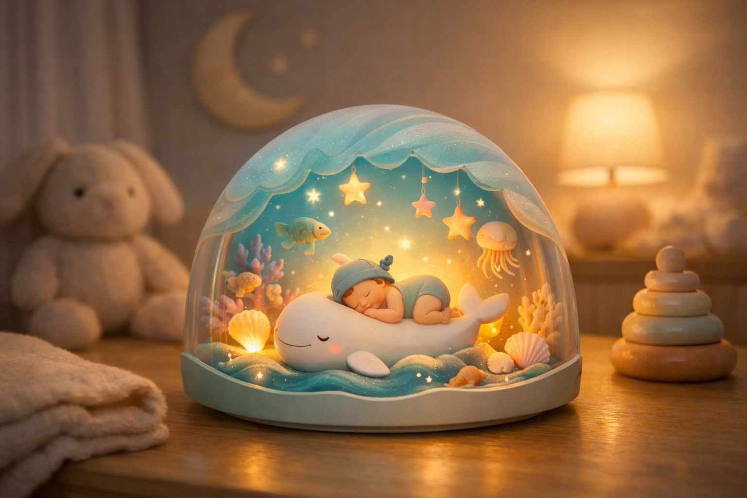 Veilleuse océan pour bébé : plongez dans un sommeil paisible sous les vagues