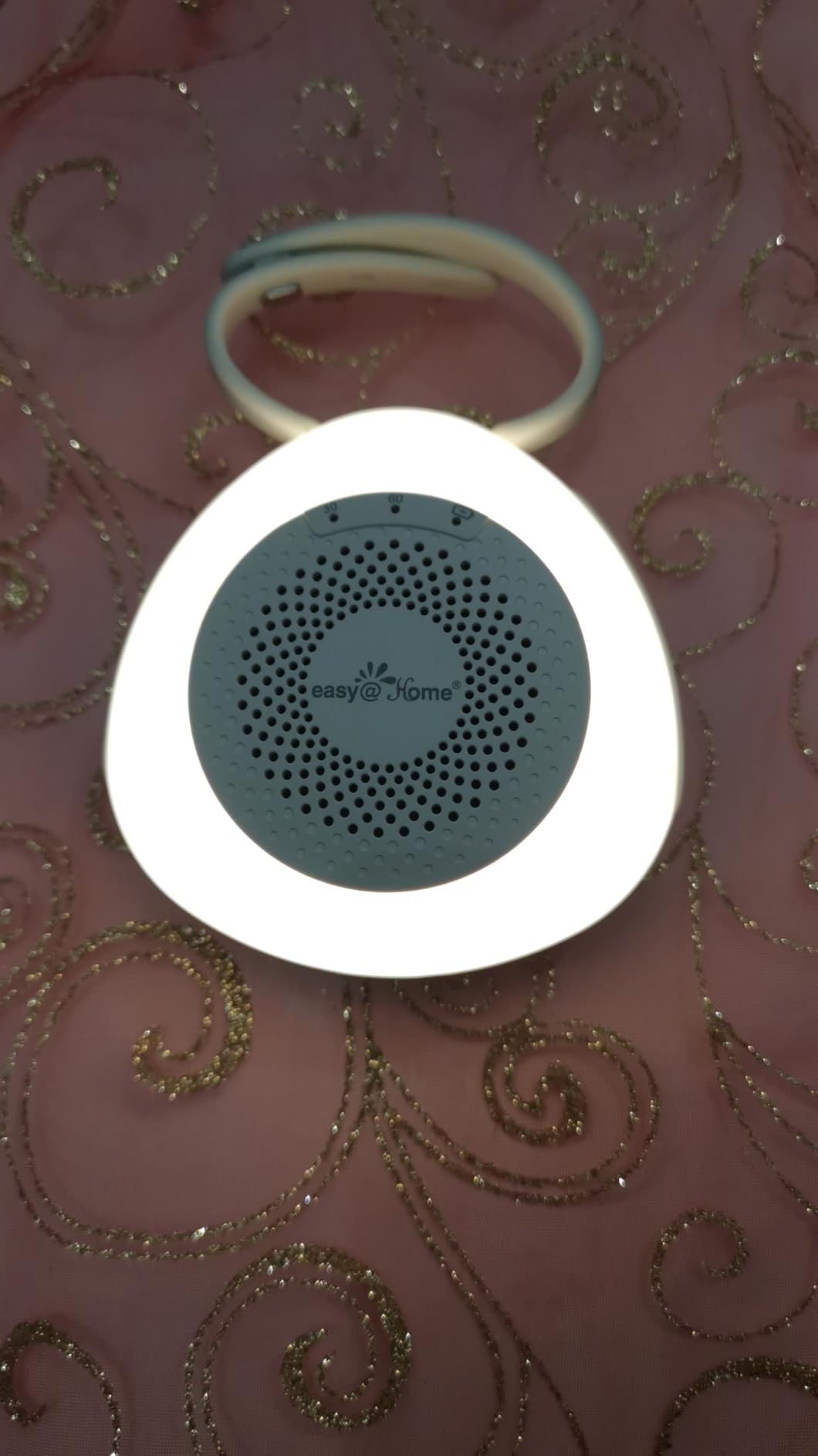 Easy@Home Machine à bruit blanc portable avec 30 sons relaxants, minuterie automatique et lumière de nuit | Idéal pour les bébés et les adultes, générateur de bruit blanc pour dormir et se détendre