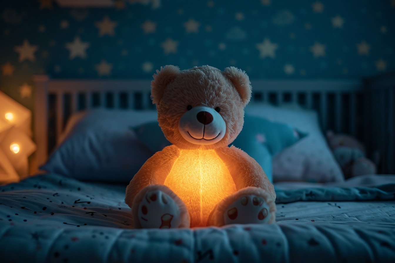 Nounours veilleuse pour bébé : le doudou lumineux idéal pour des nuits paisibles