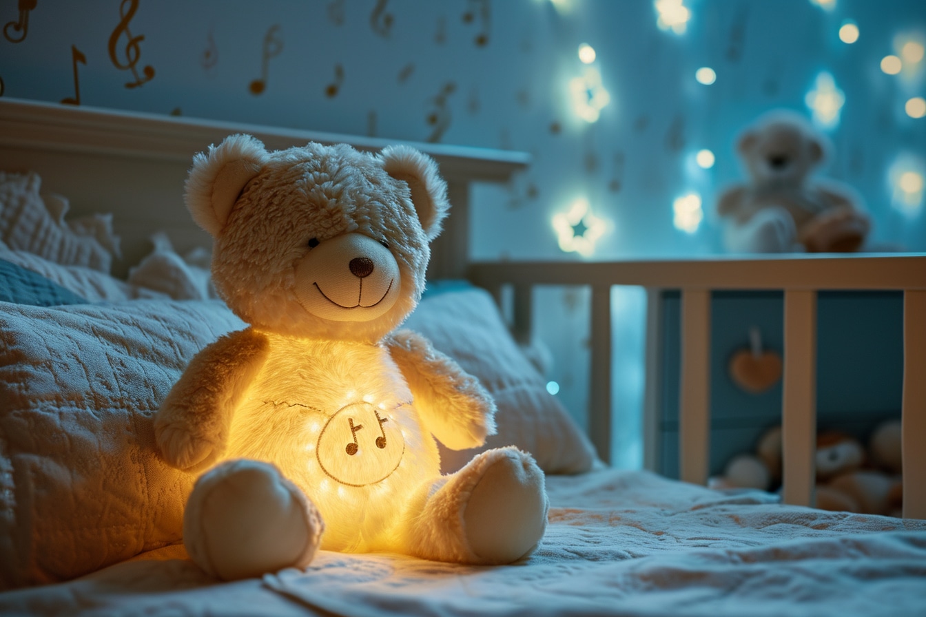 Peluche veilleuse musicale pour bébés : le choix douillet pour apaiser et éclairer les nuits de votre enfant