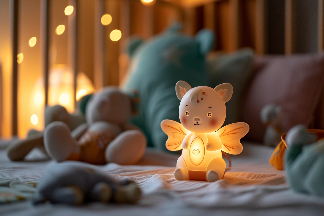 Veilleuse bébé : éclairage optimal pour le sommeil paisible de bébé luciole