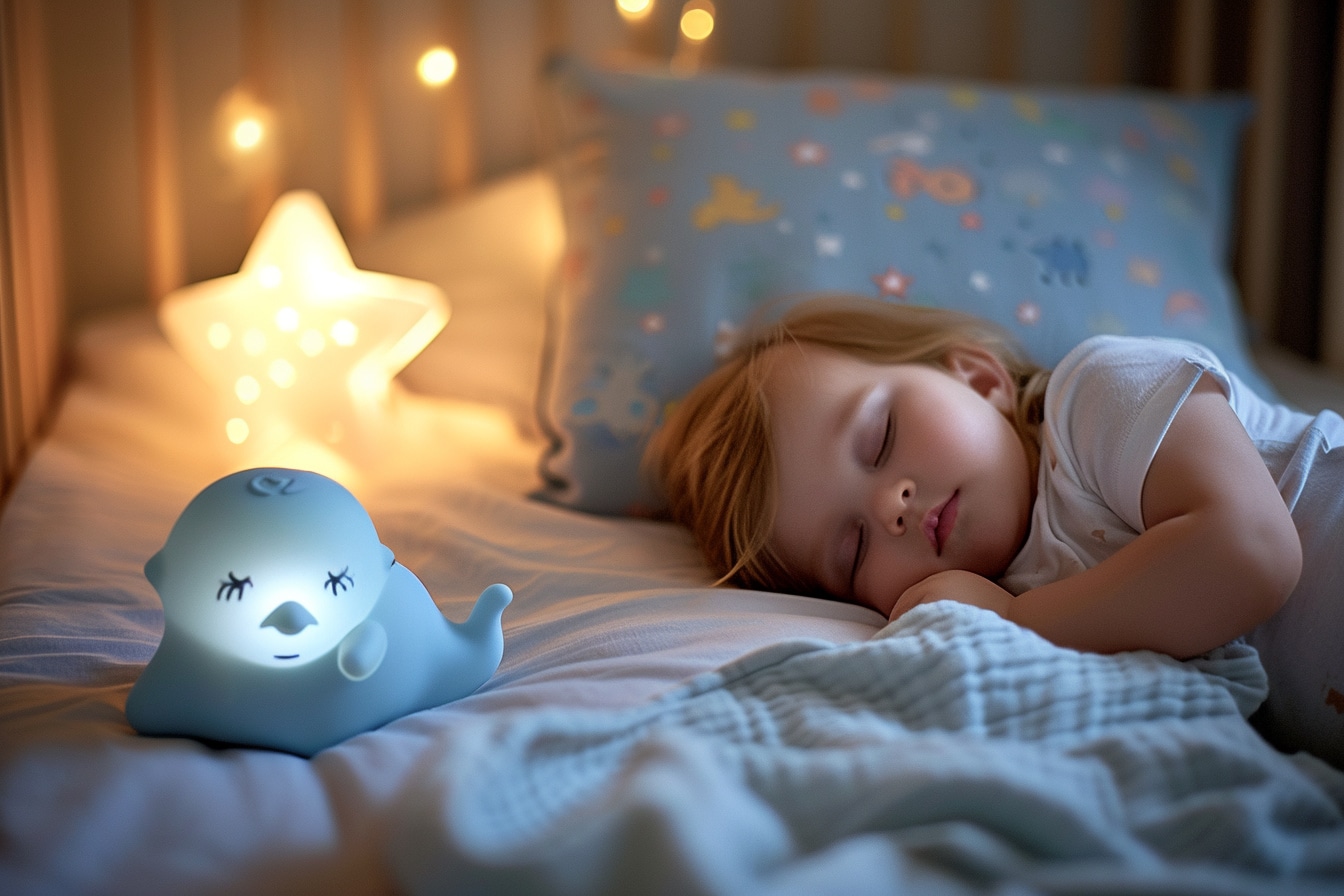 Veilleuse bébé bleue : guide complet pour des nuits paisibles