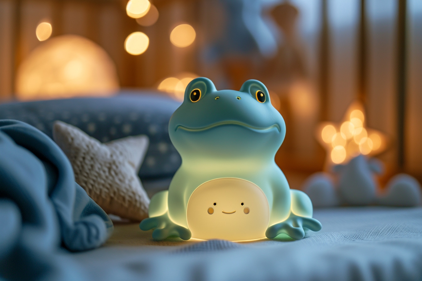 Veilleuse bébé en forme de grenouille : l’alliée de vos nuits paisibles